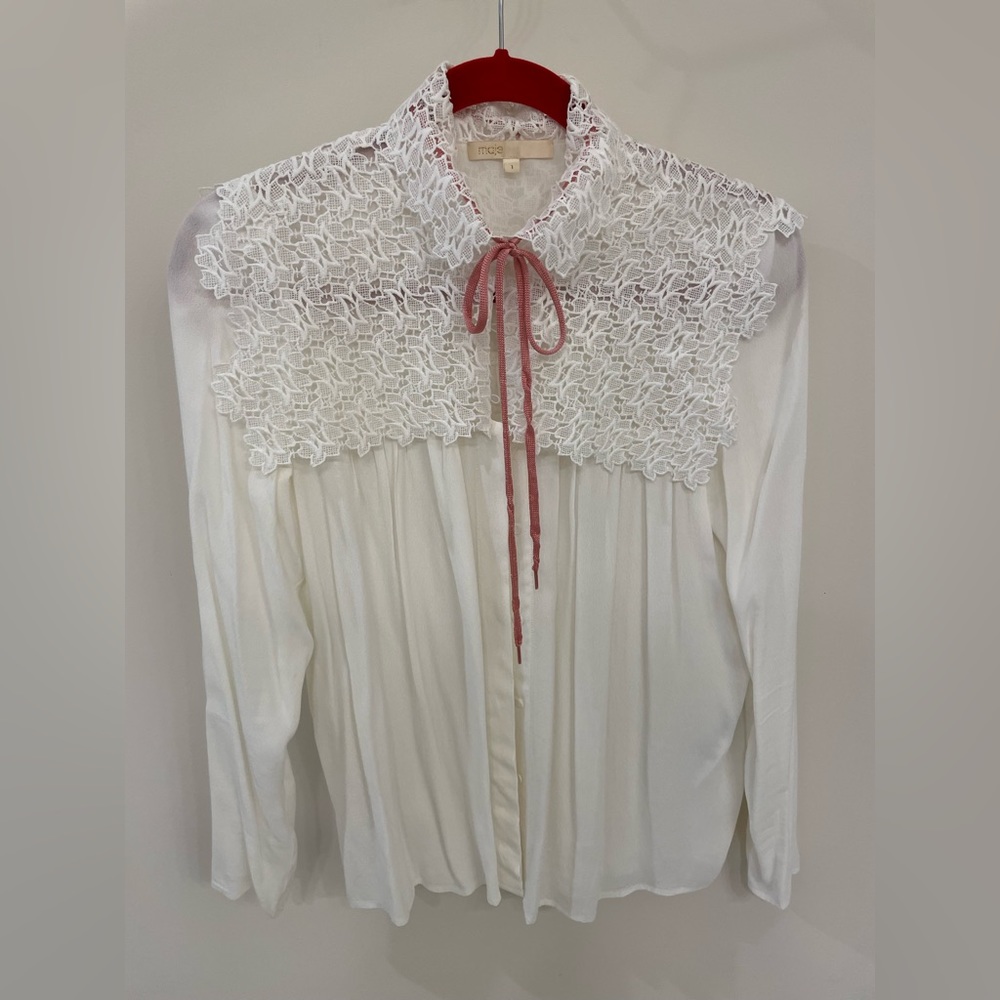 Maje lace shirt size 1